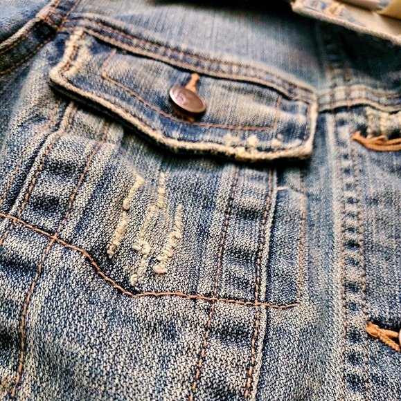 Nordstrom Rubbish Distressed Jean Jacket - Picture 5 of 8